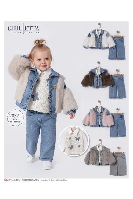 9-24 MONTH Girl PANT SUIT WITH JACKET