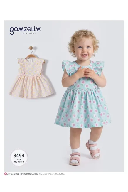 9-24 شهر فتاة فستان