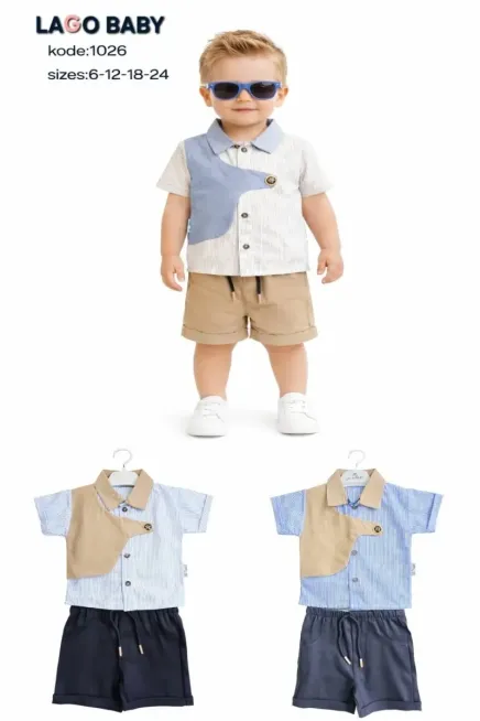 Gömlekli Şort Takım