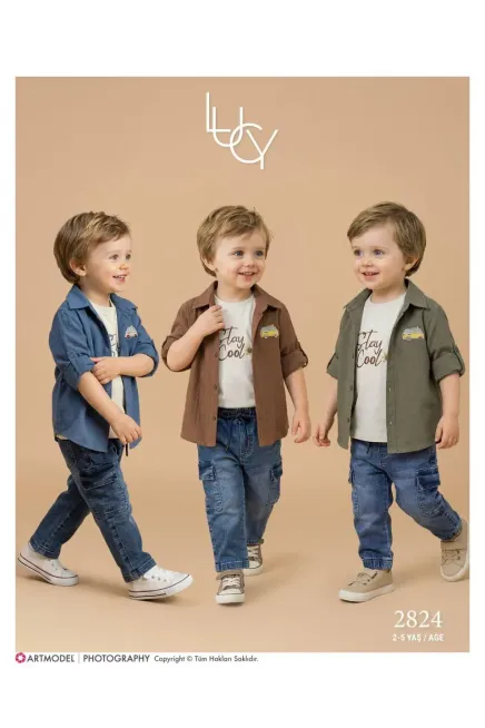 2-5 YEAR Boy PANT SUIT WITH SHIRT