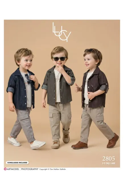 2-5 YEAR Boy PANT SUIT WITH SHIRT