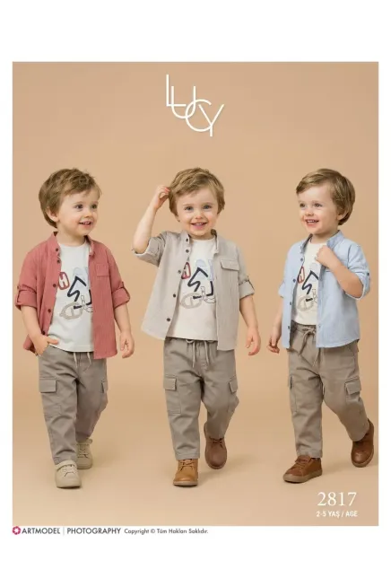 2-5 YEAR Boy PANT SUIT WITH SHIRT