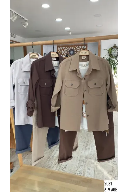 Gömlekli Tişörtlü Pantolonlu Takım