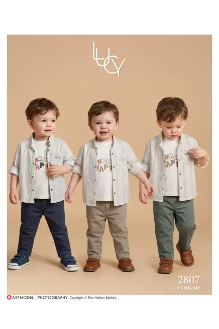 2-5 YEAR Boy PANT SUIT WITH SHIRT