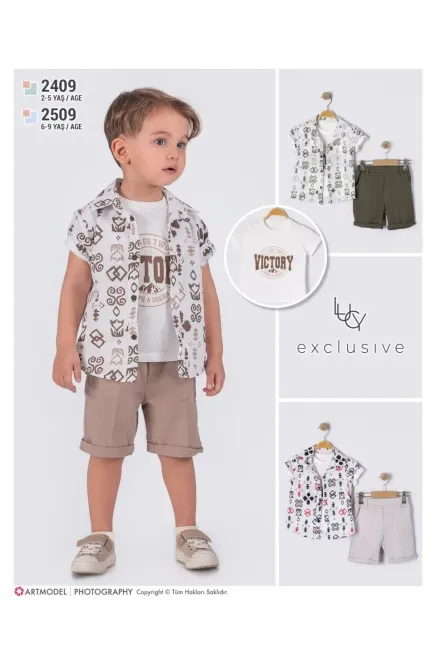 6-9 YEAR Boy SHORTS SET WITH SHIRT
