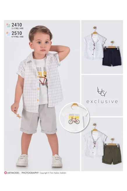 Gömlekli Tişörtlü  Takım