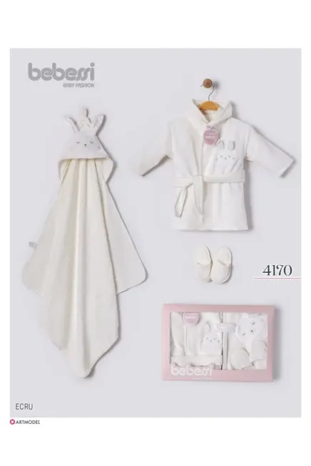 Havlu Bornoz Terlik Set 