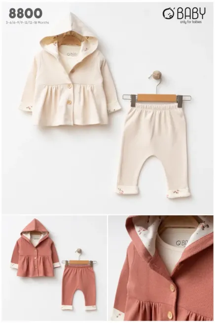 Hırkalı Bluzlu Pantlonlu Takım