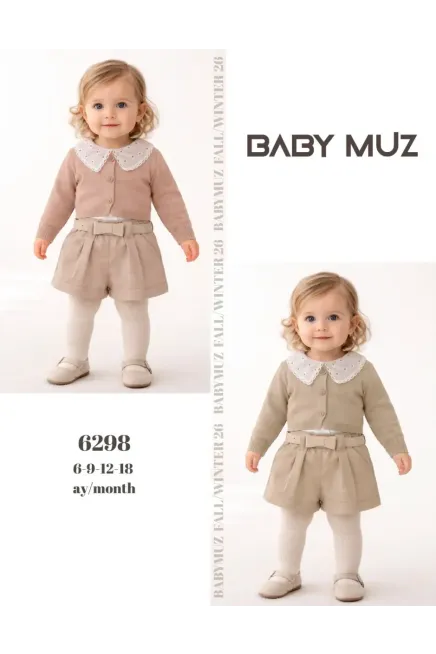 6-18 شهر فتاة طقم تنورة مع جاكيت