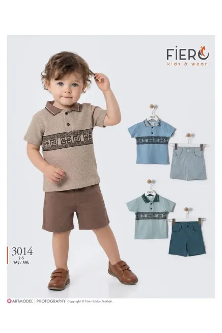 2-5 سنة صبي بدله تيشرت مع شورت