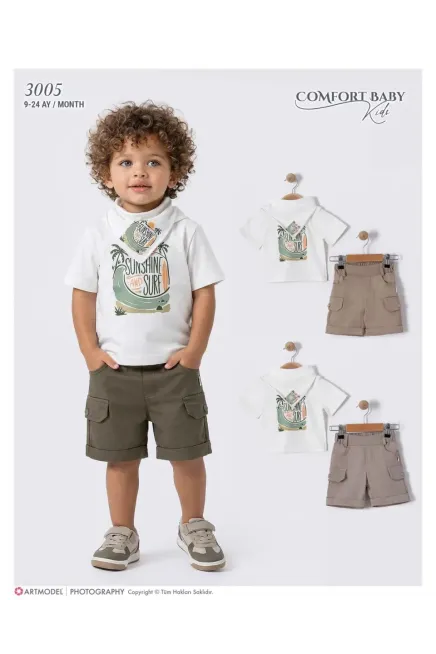 Tişörtlü Şort Takım