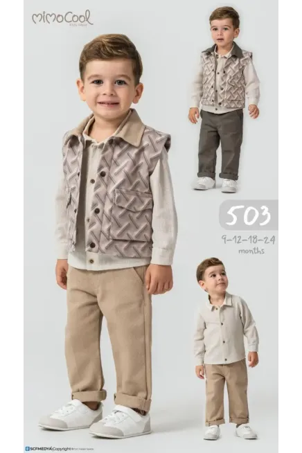 9-24 MONTH Boy PANT SUIT WITH VEST