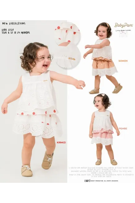 6-24 MONTH Girl SKIRT SET WITH BLOUSE