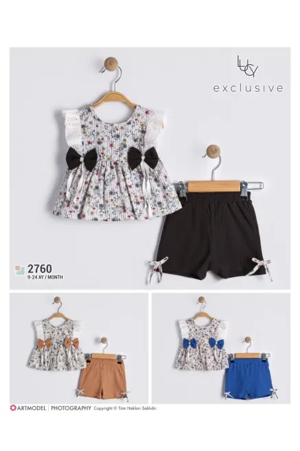 9-24 MONTH Girl SHORT SET WITH BLOUSE