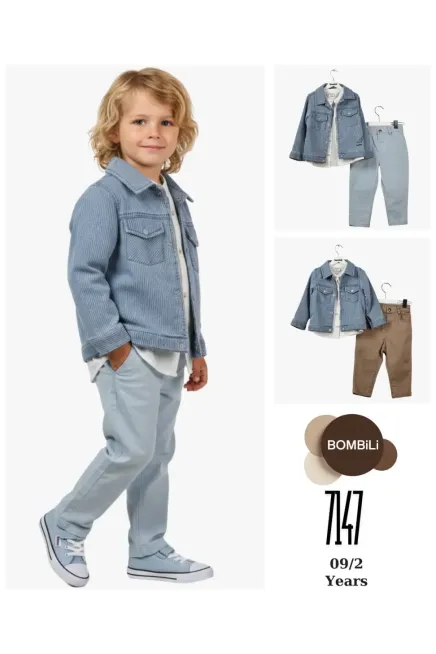 9-24 месяц мальчик Костюм с пиджаком и брюками