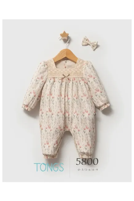 Çiçek Desenli Tulum