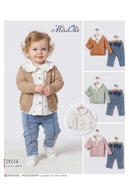 9-24 MONTH Girl KNIT PANT SUIT