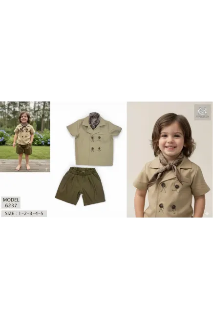 Gömlekli Şort Takım