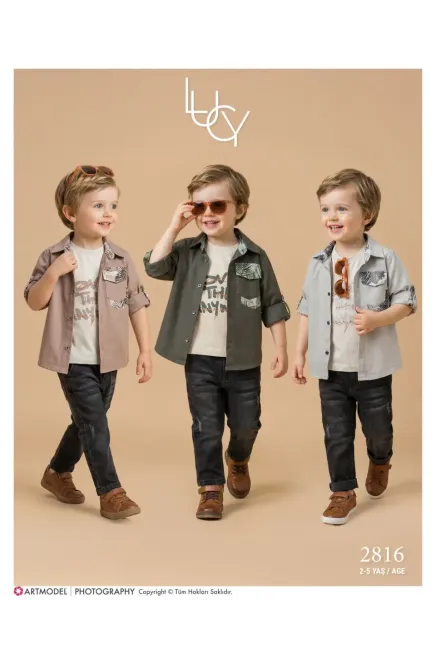 2-5 YEAR Boy PANT SUIT WITH SHIRT