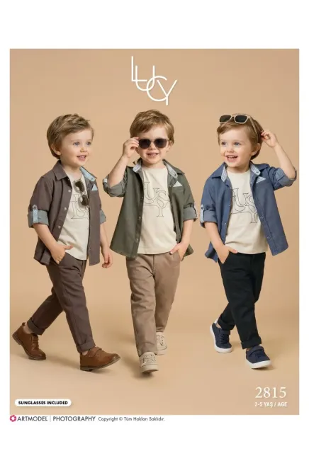 2-5 YEAR Boy PANT SUIT WITH SHIRT