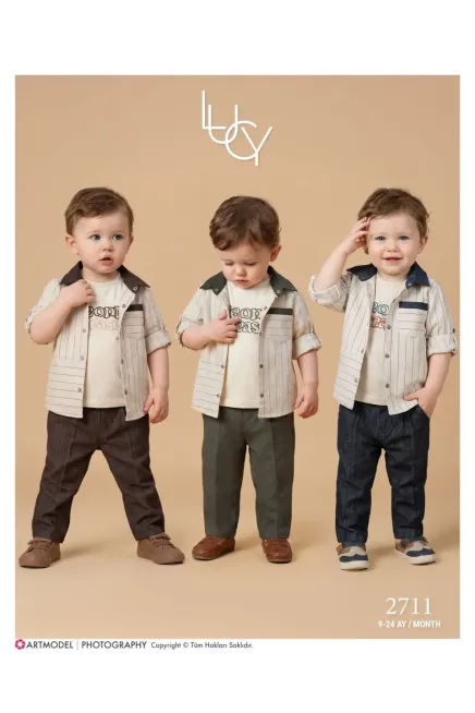 9-24 MONTH Boy PANT SUIT WITH SHIRT