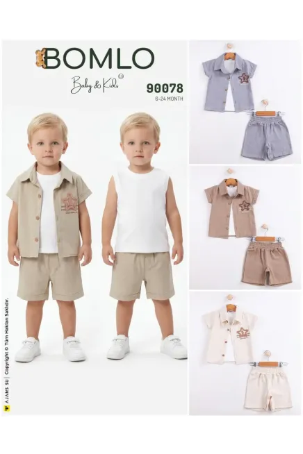 6-24 месяц мальчик Рубашка шорты костюм