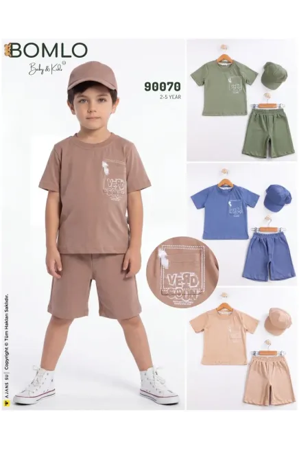 2-5 سنة صبي بدله تيشرت مع شورت