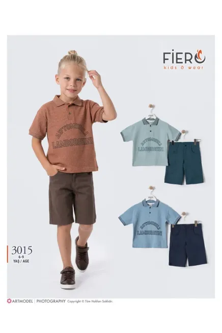 6-9 سنة صبي بدله تيشرت مع شورت