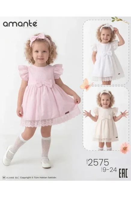 Bandanalı Fiyonklu Elbise