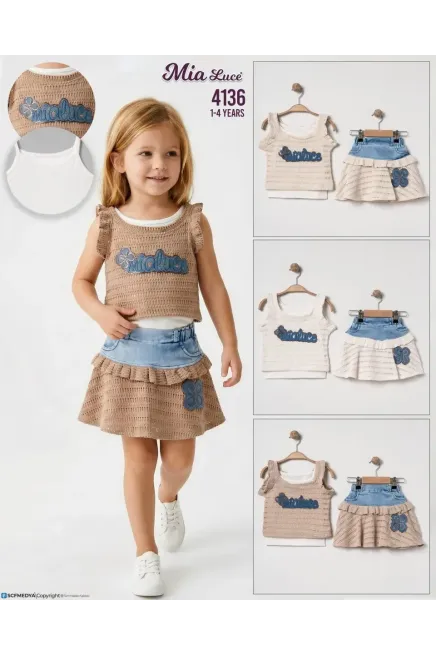 Bluzlu Etekli Etekli Takım