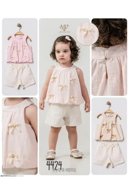 6-18 месяц девочка Блуза-костюм