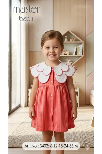 Yakalı Düğmeli Elbise