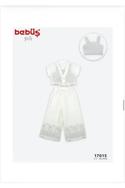 Yelekli Bluzlu Pantololonlu Takım