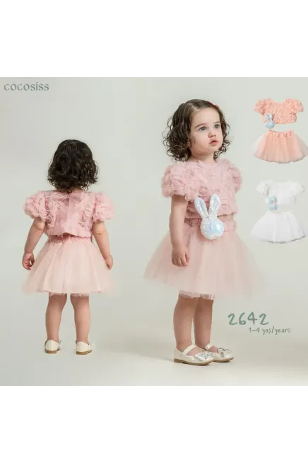 1-4 YEAR Girl SHORT SET WITH BLOUSE