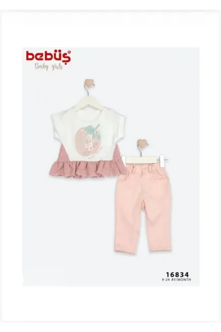 9-24 месяц девочка  блузка  с брюками комплект