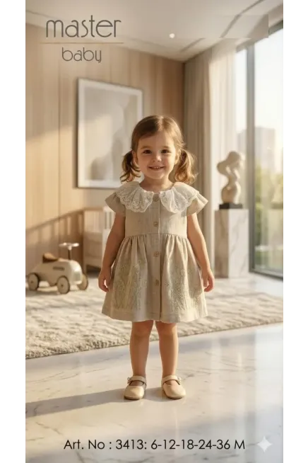 Fisto Yakalı Elbise