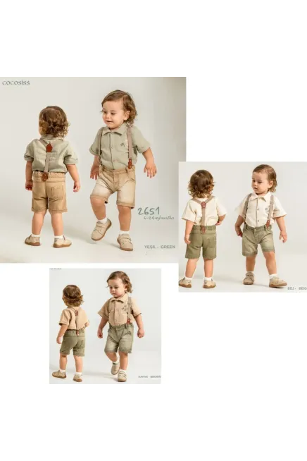 Gömlekli  Şort Takım