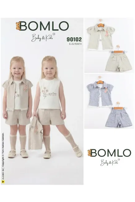 Gömlekli Tişörtlü Şort Takım