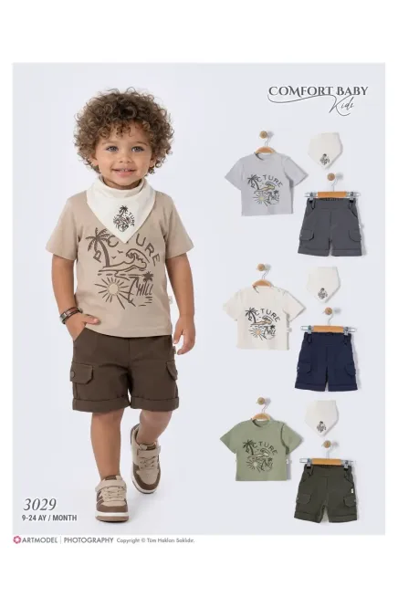 Tişörtlü Şort Takım