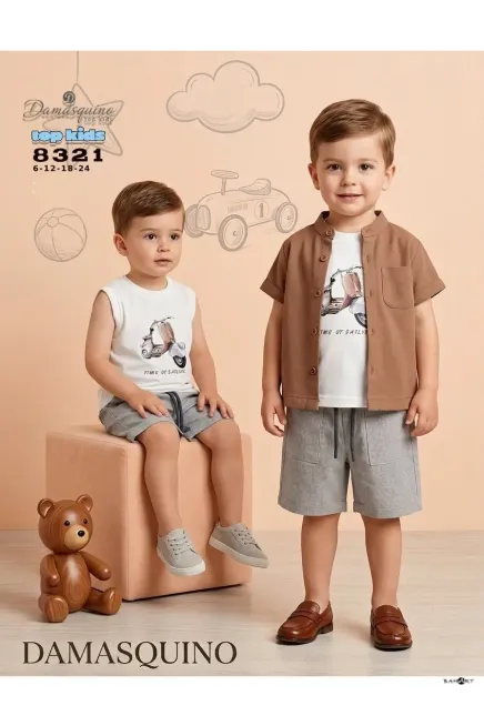 6-24 شهر صبي بدله قميص مع شورت