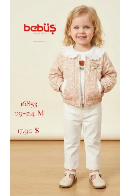 9-24 شهر فتاة فستان مع جاكيت