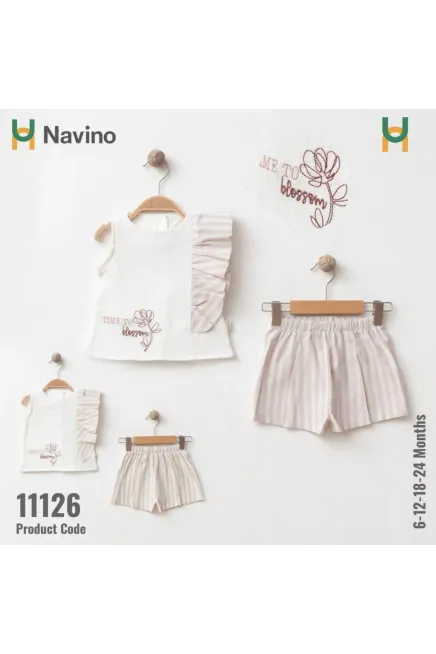 6-24 شهر فتاة بلوزة طقم شرط