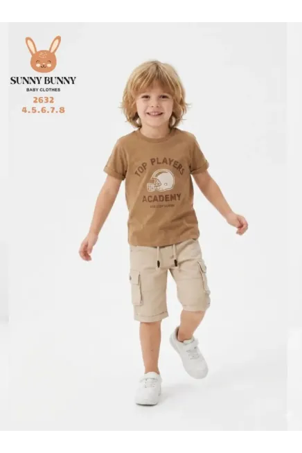 4-8 سنة صبي بدله تيشرت مع شورت