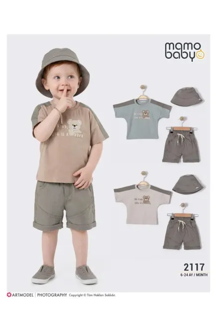 6-24 MONTH Boy SHORTS SET WITH T-SHIRT