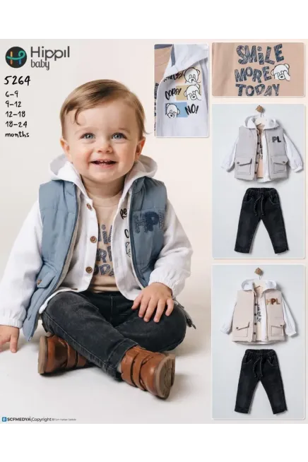 6-24 MONTH Boy SKIRT SET WITH JUMPER