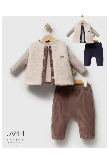 Yelekli Sweatshırtlu Pantolonlu Takım