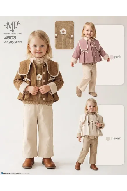 2-5 YEAR Girl PANT SUIT WITH JACKET