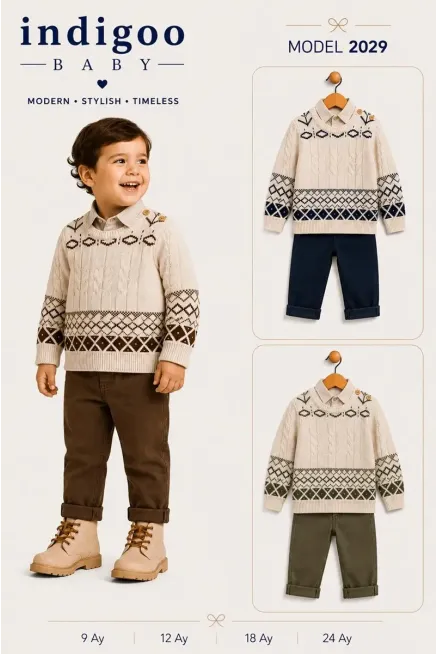 9-24 MONTH Boy PANT SUIT WITH JUMPER