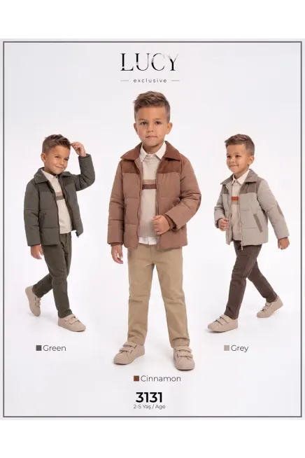 2-5 سنة صبي بدله ستره مع سروال