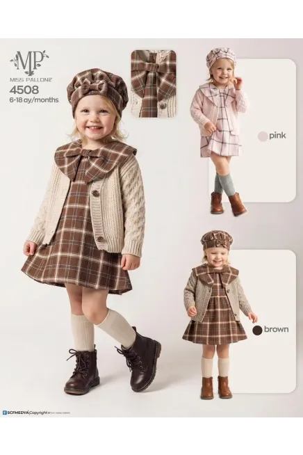 6-18 MONTH Girl DRESS WITH CARDIGAN